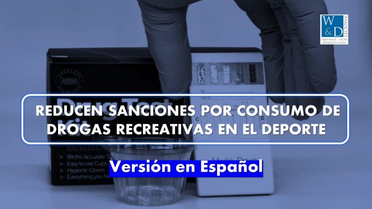 Reducen sanciones por consumo de drogas recreativas en el deporte