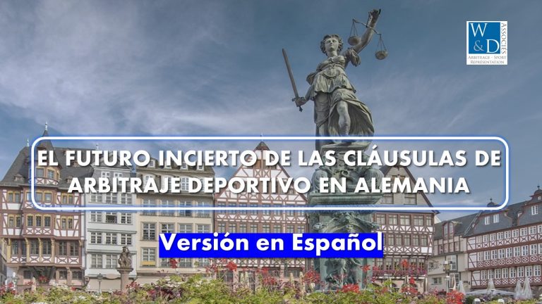 El futuro incierto de las cláusulas de arbitraje deportivo en Alemania