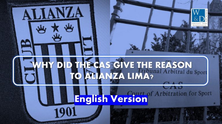 Why did the CAS give the reason to Alianza Lima?