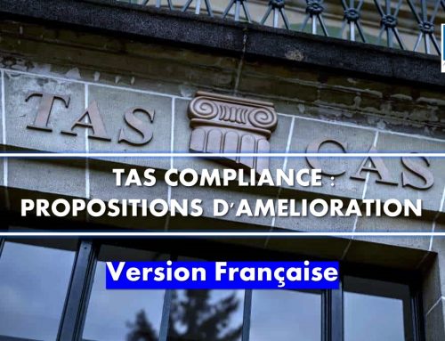 TAS Compliance : propositions d’amélioration