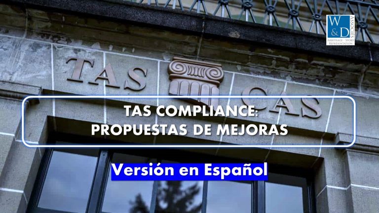 TAS Compliance: Propuestas de mejoras