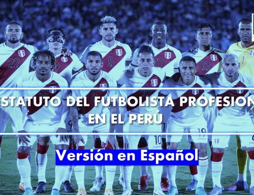 El Estatuto del futbolista profesional en el Perú