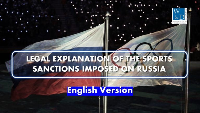 Legal explanation of the sports sanctions imposed on Russia