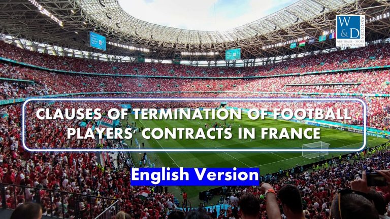 Clauses of termination of football players’ contracts in France