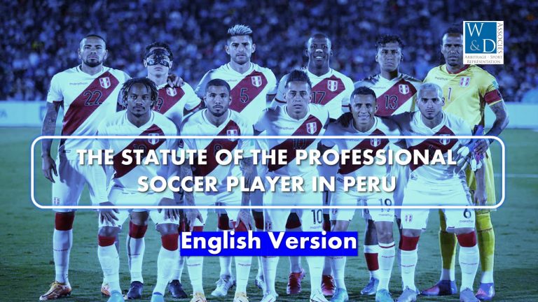 The statute of the professional soccer player in Peru