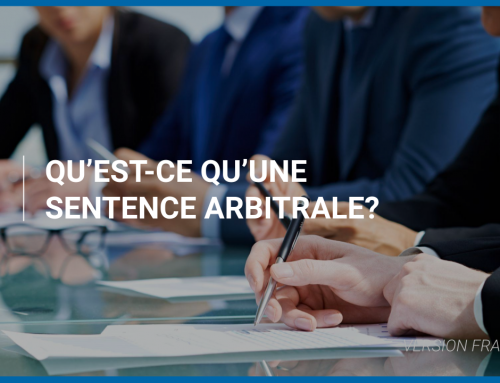 Qu’est-ce qu’une sentence arbitrale ?