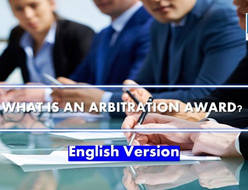 What is an arbitration award?
