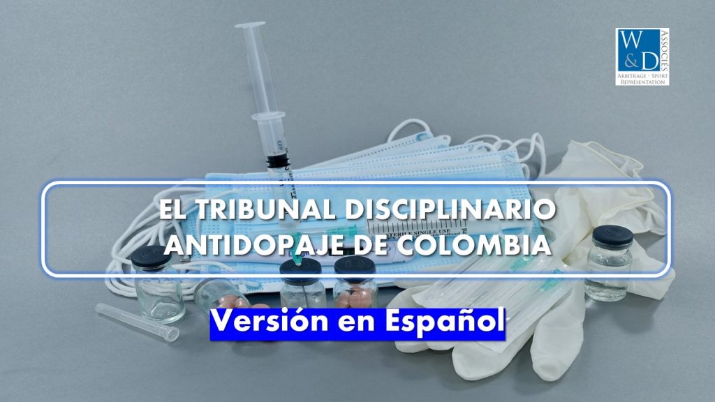 El Tribunal Disciplinario Antidopaje de Colombia