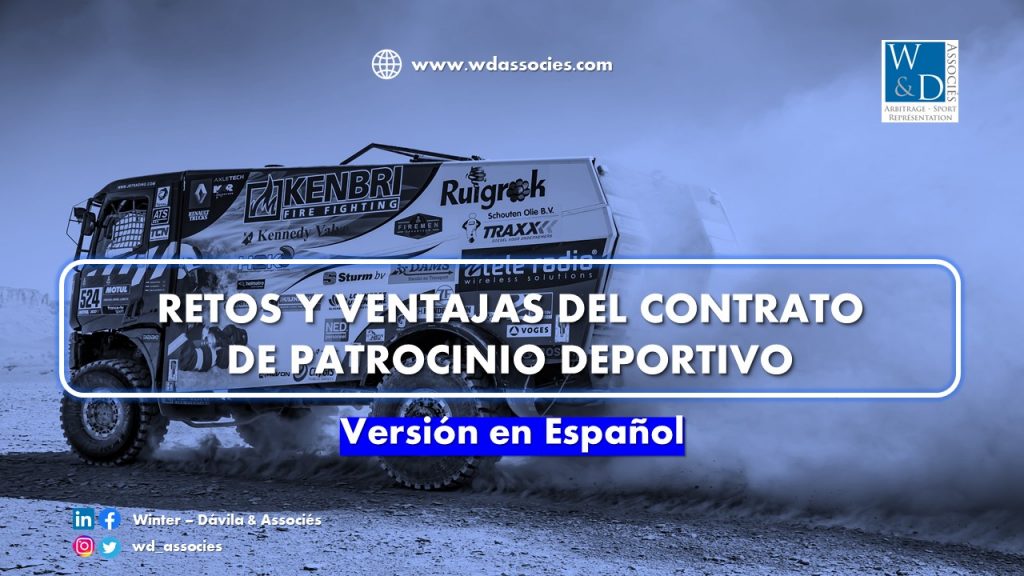 Retos y ventajas del contrato de patrocinio deportivo