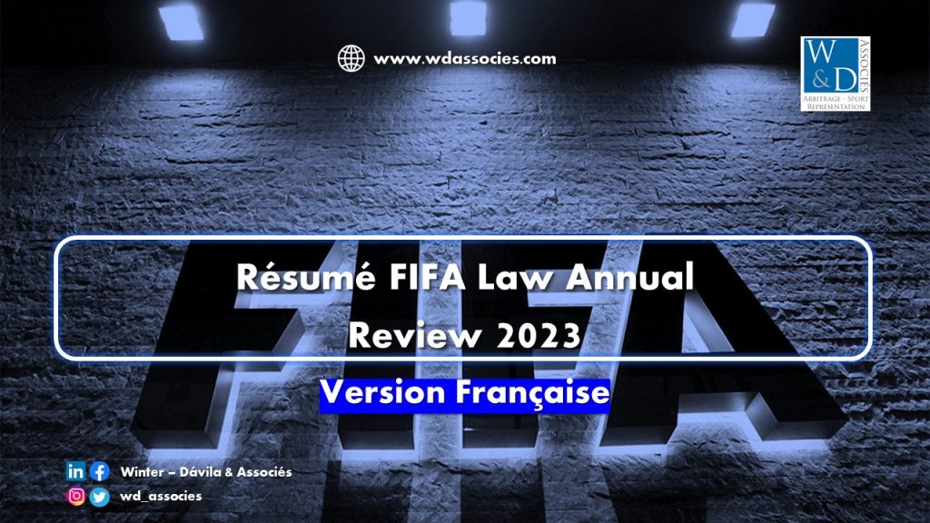 Résumé FIFA Law Annual Review 2023
