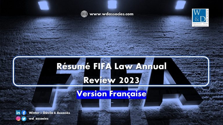 Résumé FIFA Law Annual Review 2023