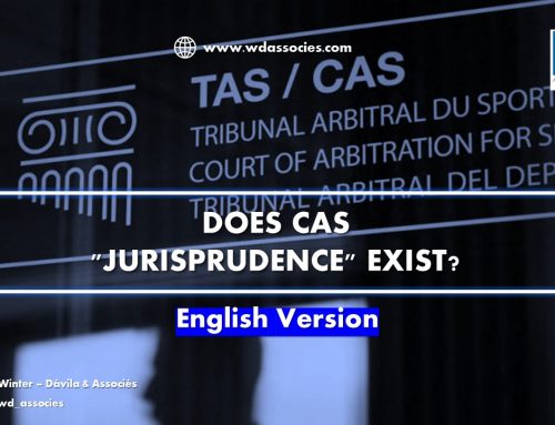 Does CAS “Jurisprudence” exist?