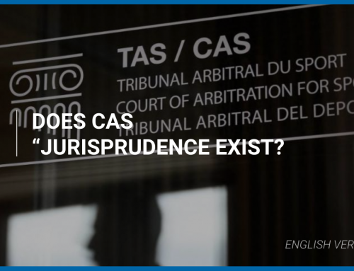Does CAS “Jurisprudence” exist?