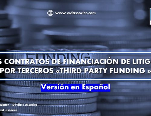 Los contratos de financiación de litigios por terceros «Third Party Funding »
