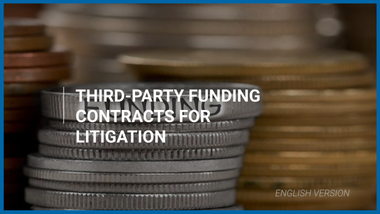 Third-party funding contracts for litigation