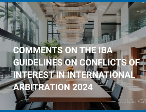Comments on the IBA Guidelines on Conflicts of Interest in International Arbitration 2024