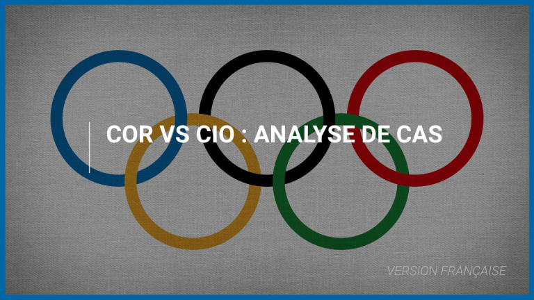 COR VS CIO : Analyse de cas